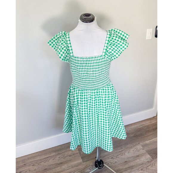 Old Navy Mint Checkered Midi Dress - Picture 5 of 14